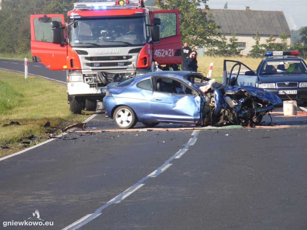 Wypadek na krajowej pietnasce, pomiędzy Szadłowicami a Wierzchosławicami