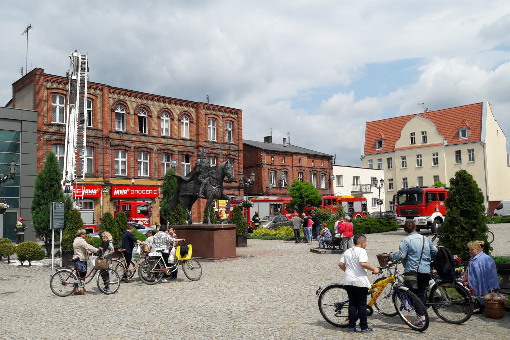 Akcja strażaków na Rynku 18.5.18