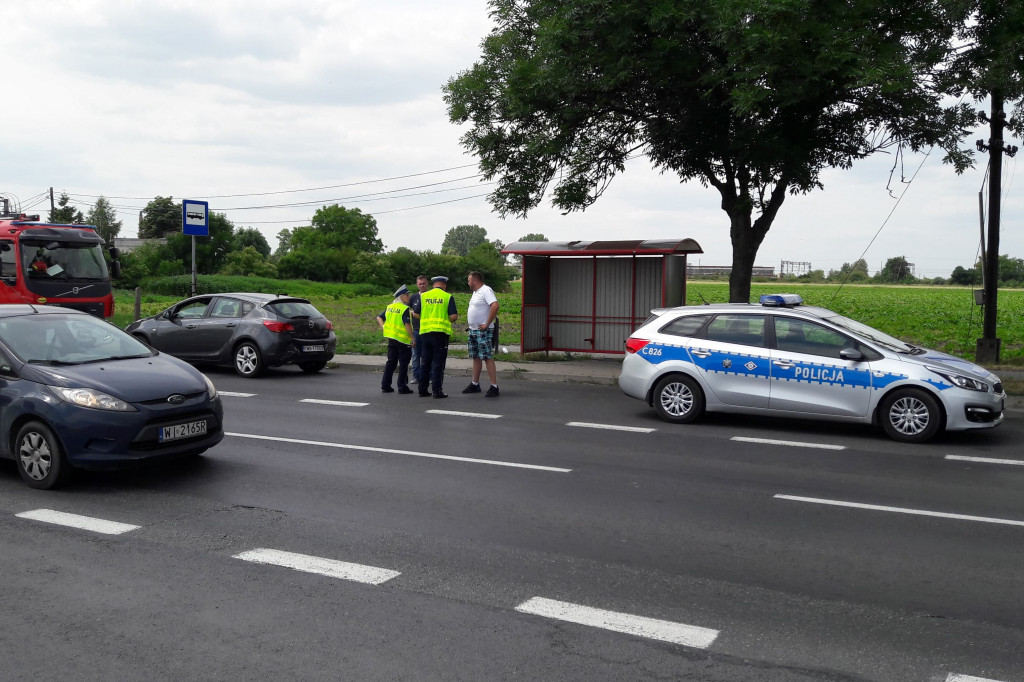 Kolizja na DK 15 w Wierzchosławicach