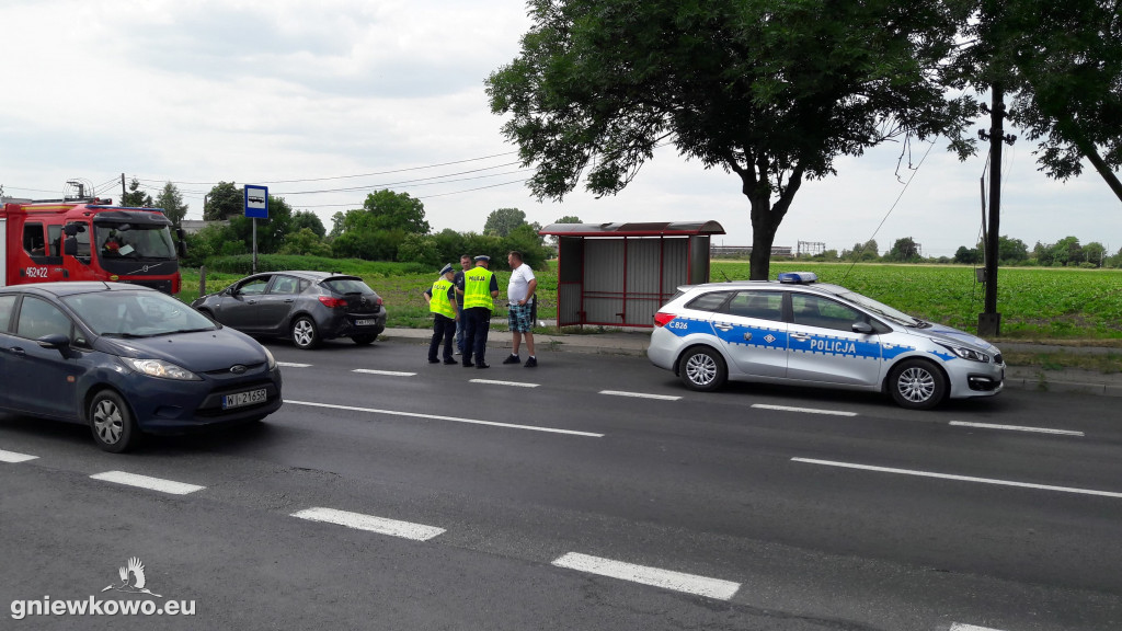 Kolizja na DK 15 w Wierzchosławicach
