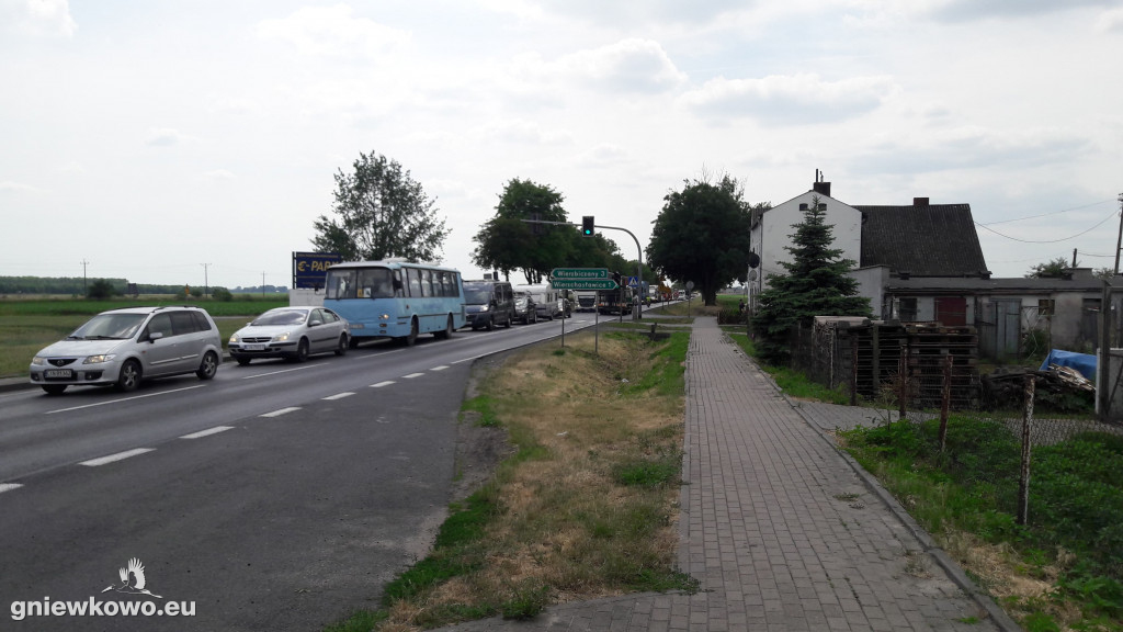 Kolizja na DK 15 w Wierzchosławicach