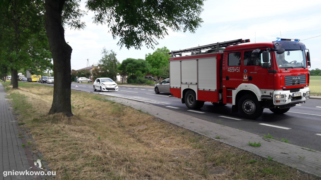Kolizja na DK 15 w Wierzchosławicach