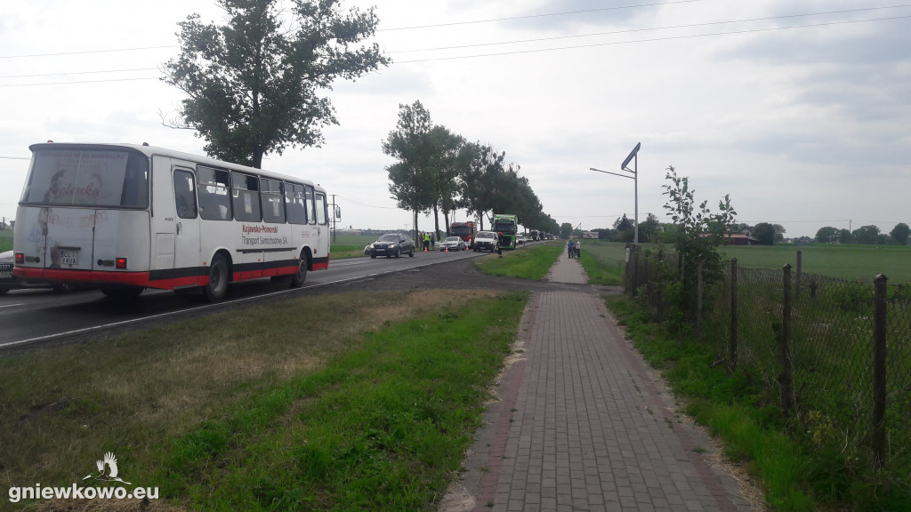 Kolizja na DK 15 w Michałowie