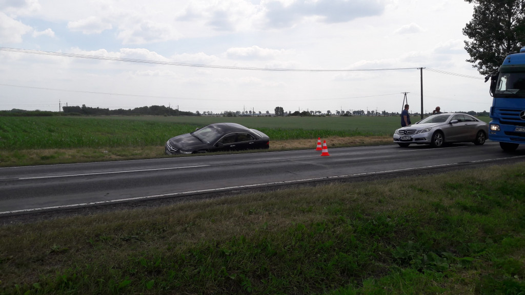 Kolizja na DK 15 w Michałowie