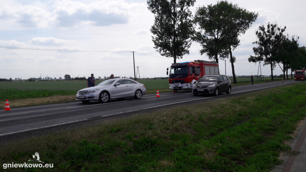 Kolizja na DK 15 w Michałowie