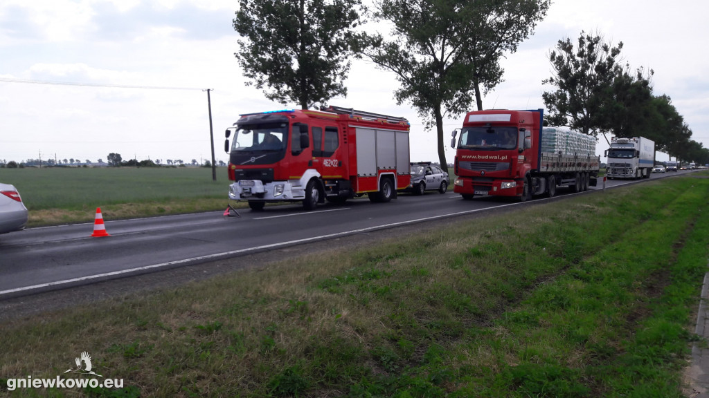 Kolizja na DK 15 w Michałowie