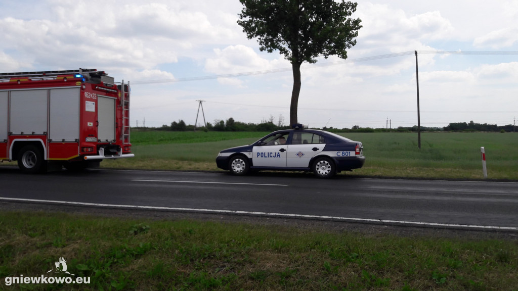 Kolizja na DK 15 w Michałowie