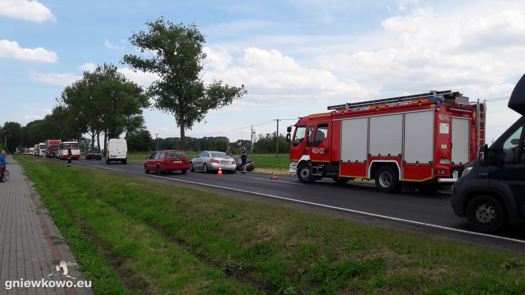 Kolizja na DK 15 w Michałowie