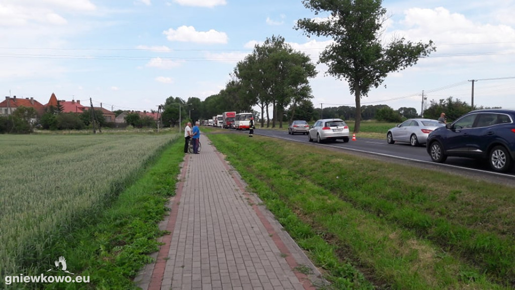 Kolizja na DK 15 w Michałowie