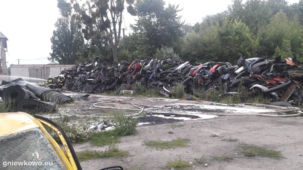 Nocny pożar w Wielowsi