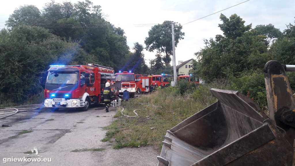 Nocny pożar w Wielowsi