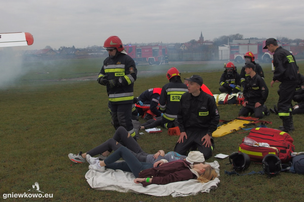 Ćwiczenia na lotnisku w Inowrocławiu