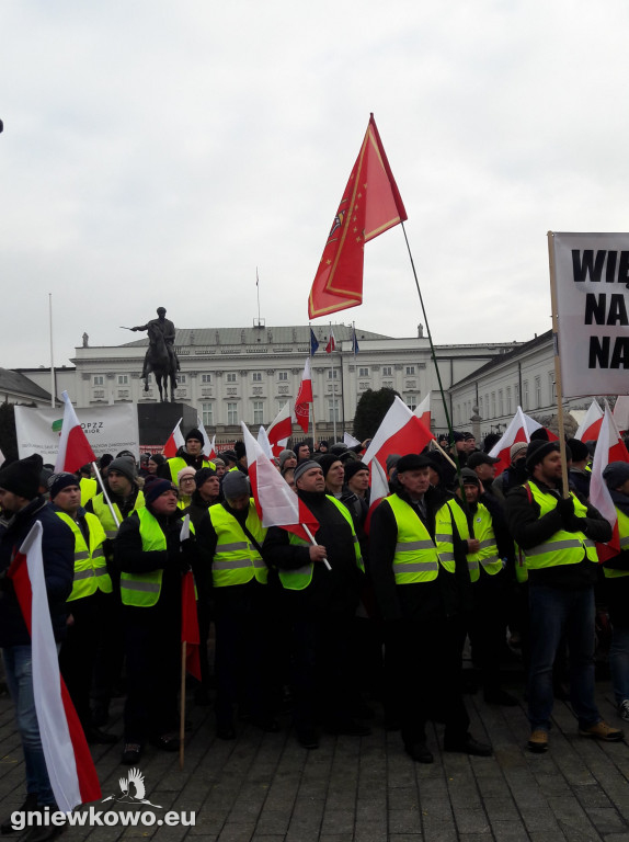 Protest rolników w Warszawie