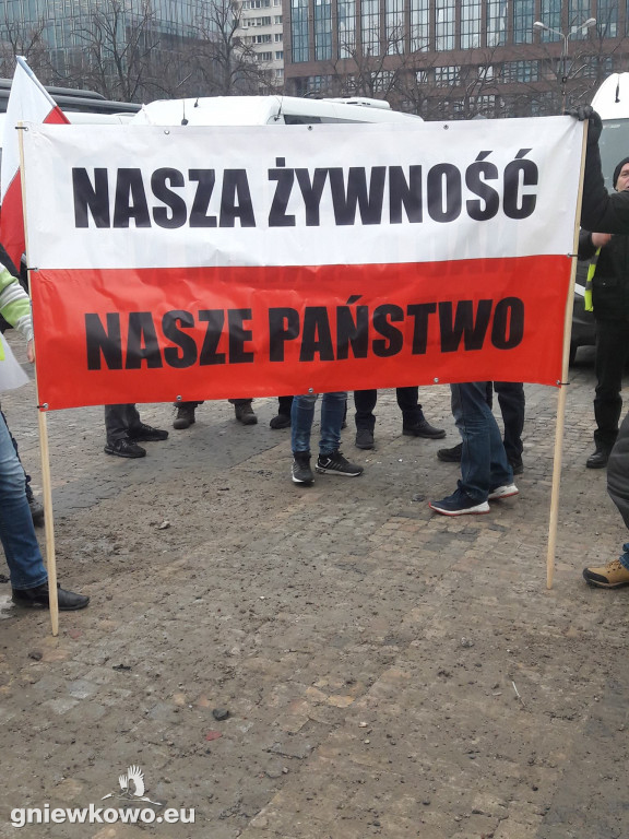 Protest rolników w Warszawie