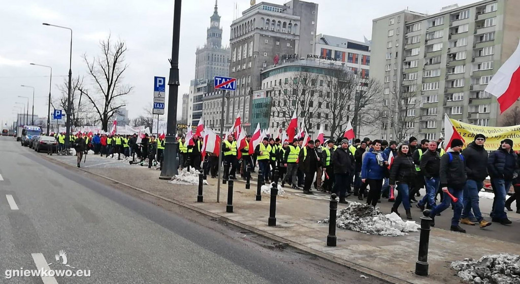 Protest rolników w Warszawie