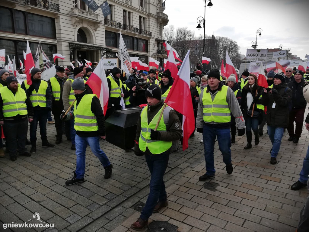 Protest rolników w Warszawie