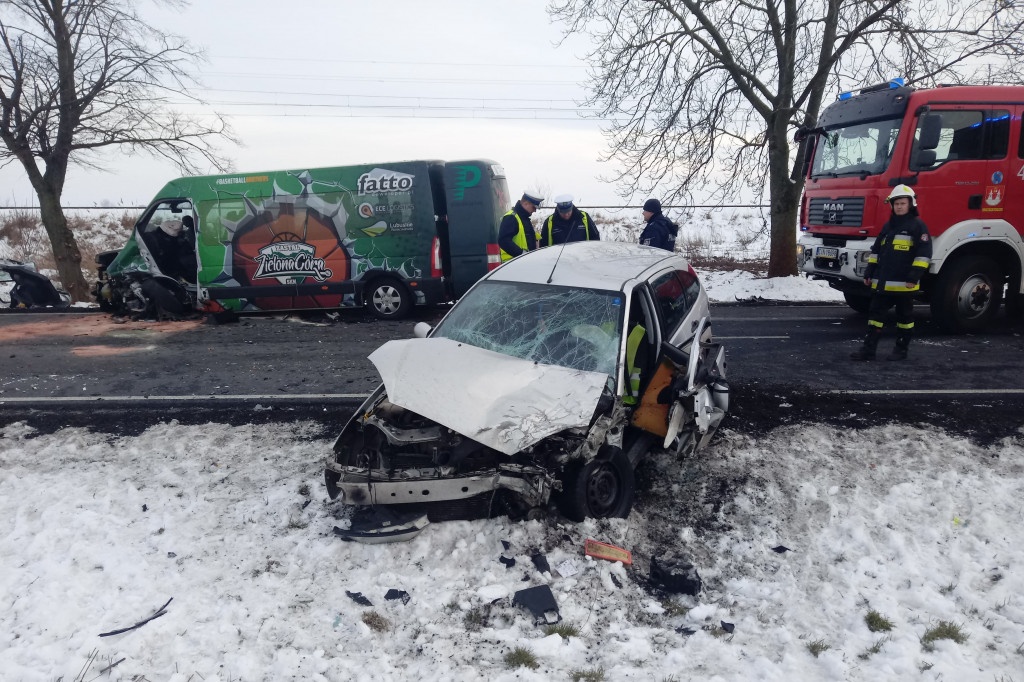 Wypadek koszykarzy w Buczkowie