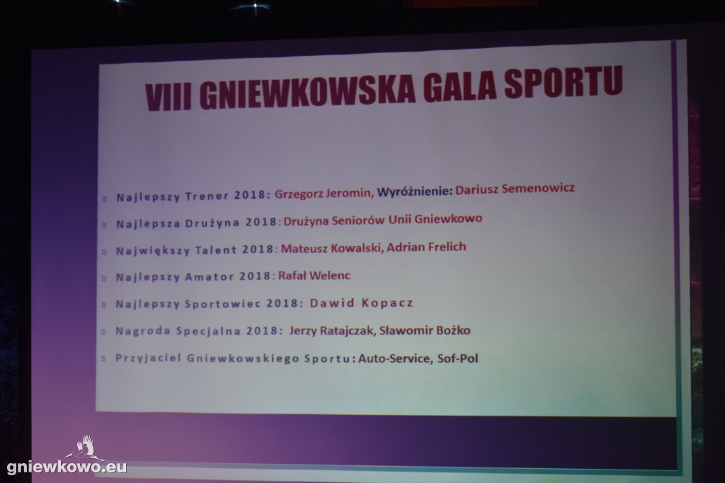 VIII Gniewkowska Gala Sportu