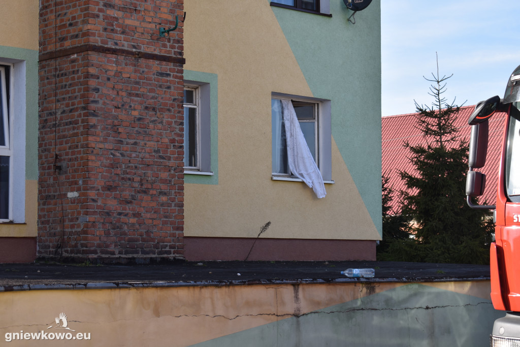 Akcja straży pożarnej-Wierzchosławice