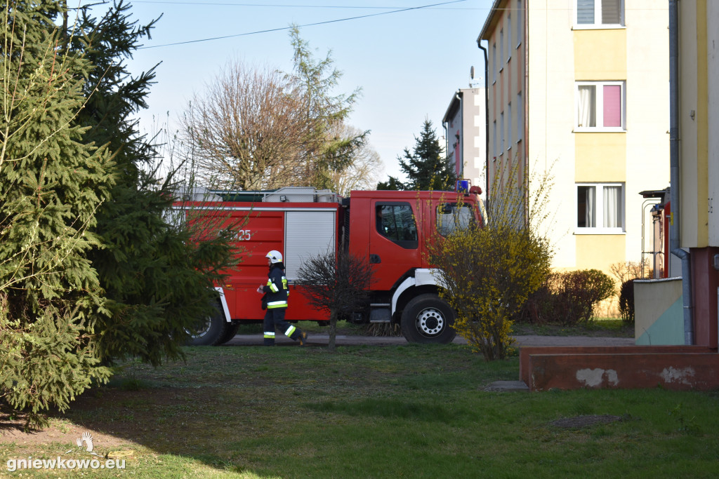 Akcja straży pożarnej-Wierzchosławice
