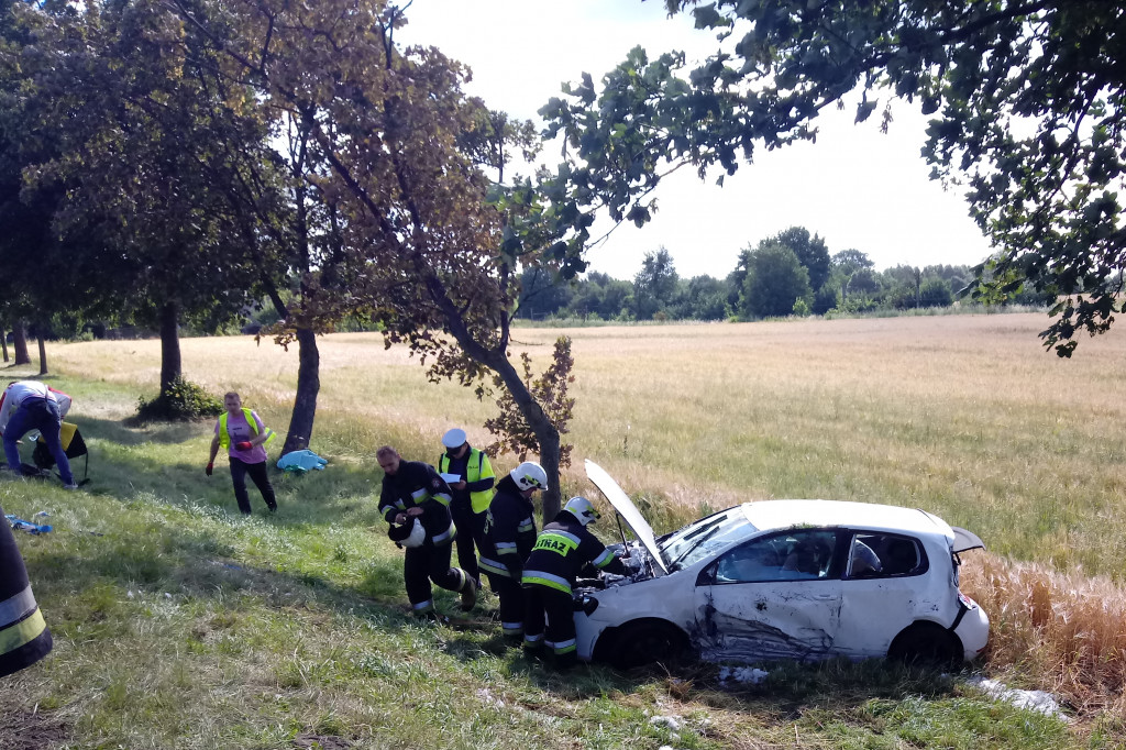 Wypadek w Suchatówce 7.07.2019