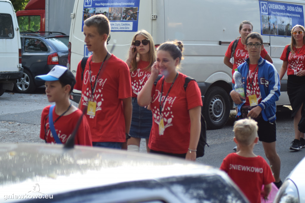 Powrót pielgrzymów z Jasnej Góry