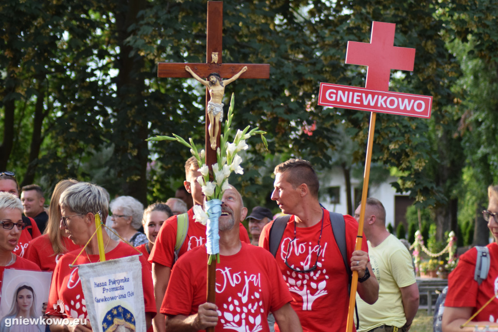 Powrót pielgrzymów z Jasnej Góry