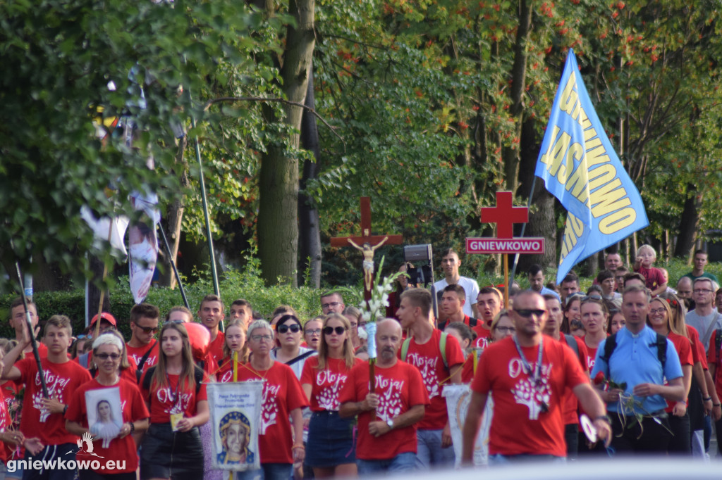 Powrót pielgrzymów z Jasnej Góry