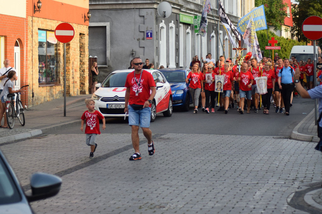 Powrót pielgrzymów z Jasnej Góry