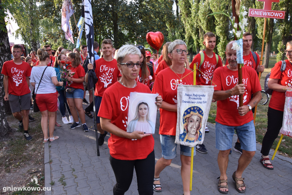 Powrót pielgrzymów z Jasnej Góry