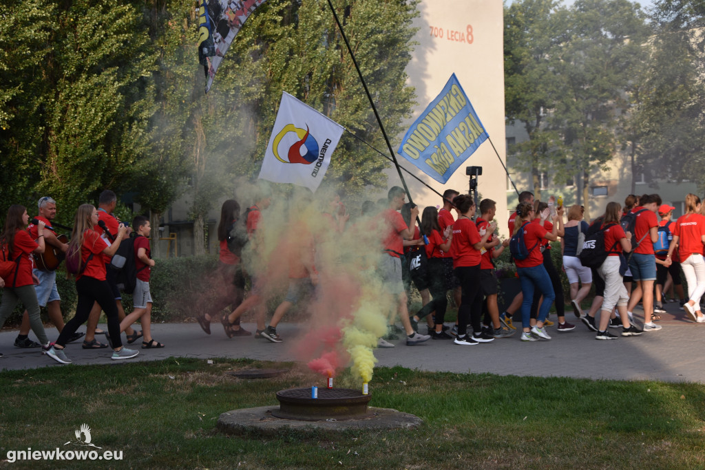 Powrót pielgrzymów z Jasnej Góry