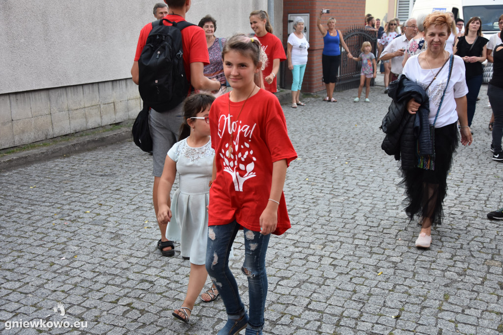 Powrót pielgrzymów z Jasnej Góry