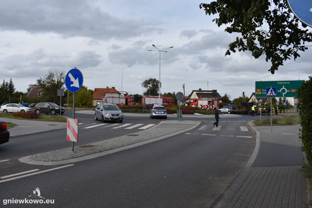 Wypadek na rondzie 16.09.2019