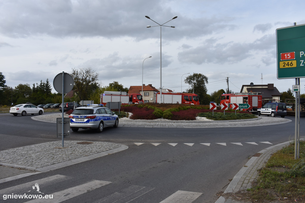 Wypadek na rondzie 16.09.2019