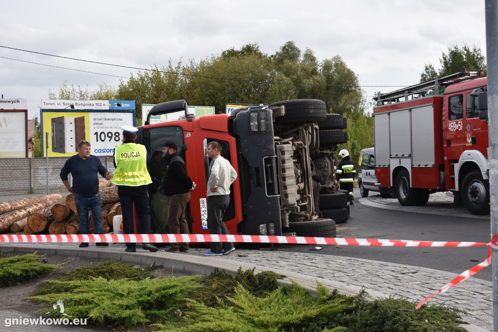 Wypadek na rondzie 16.09.2019