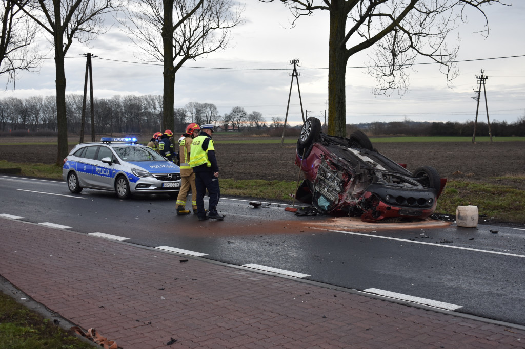 Czołowe zderzenie w Michałowie