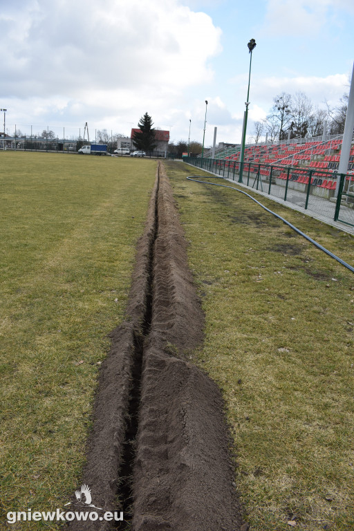 Automatyczne podlewanie na Stadionie Miejskim