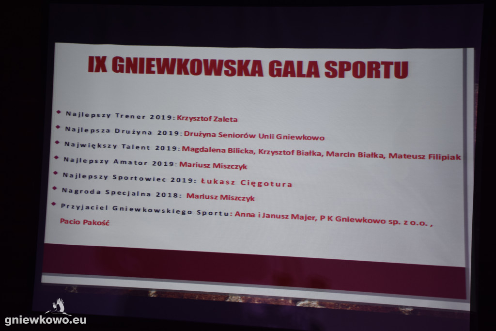 IX Gniewkowska Gala Sportu