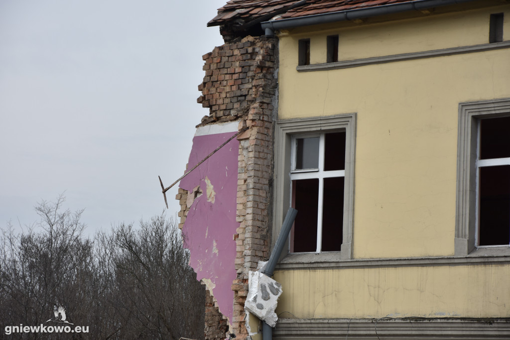 Wyburzanie kamienicy na Rynku