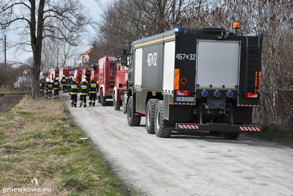 Pożar opon w Zagajewicach