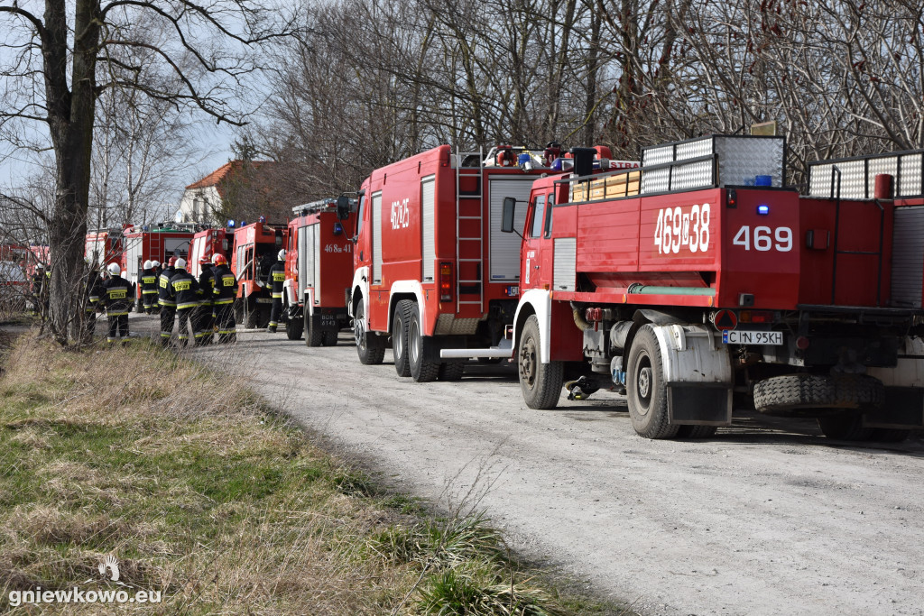 Pożar opon w Zagajewicach
