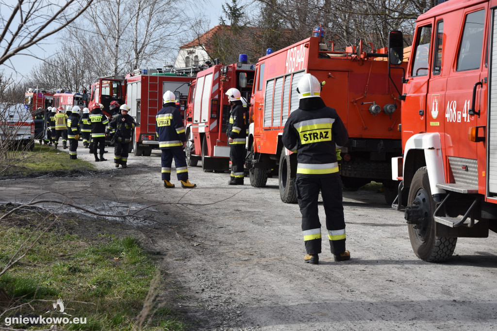 Pożar opon w Zagajewicach