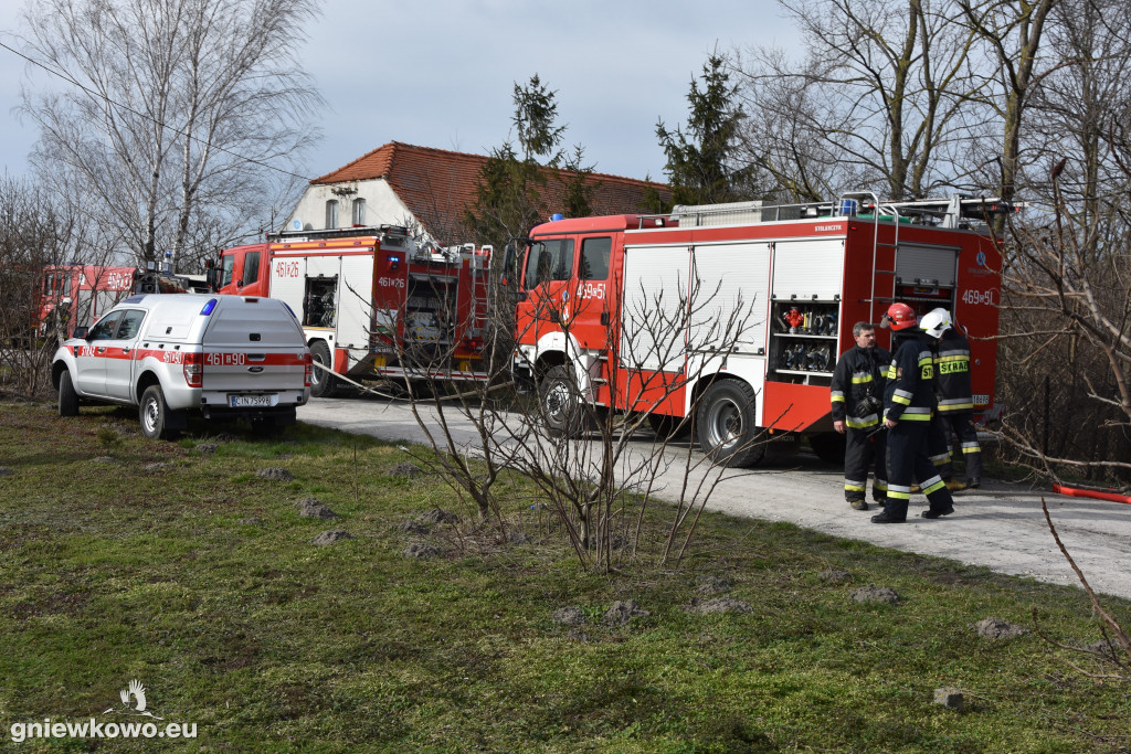 Pożar opon w Zagajewicach
