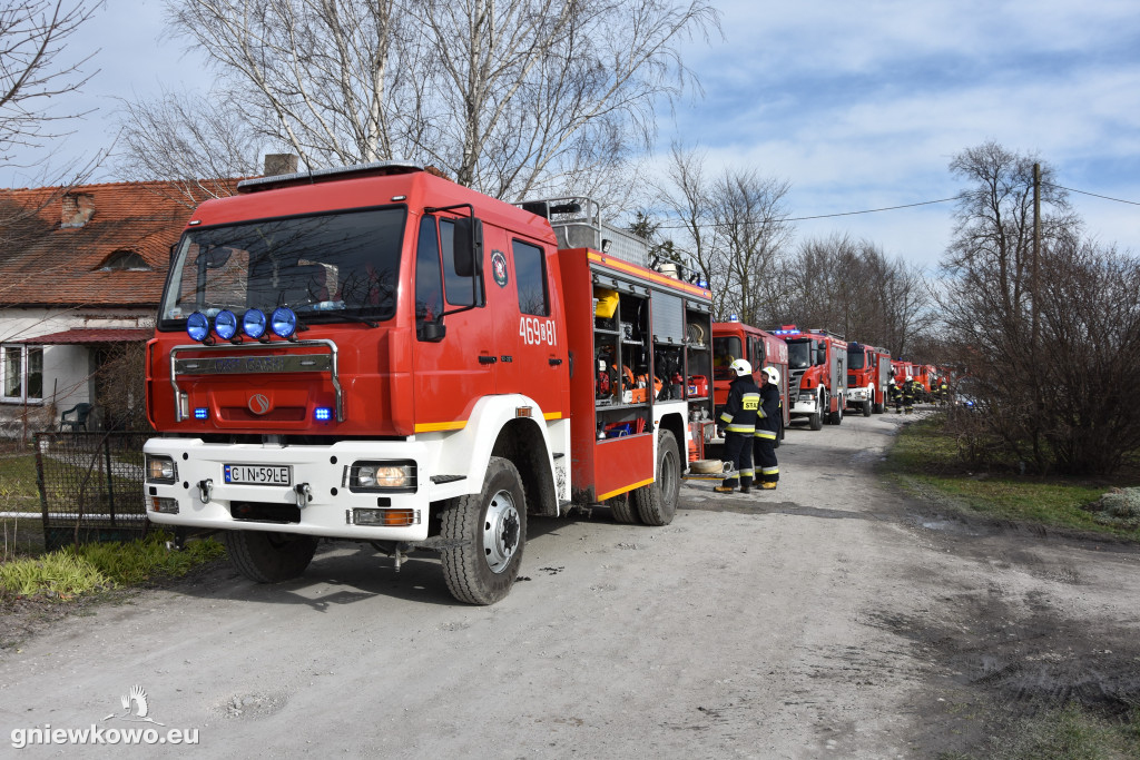 Pożar opon w Zagajewicach