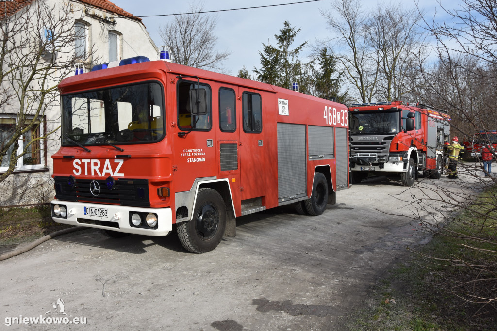 Pożar opon w Zagajewicach