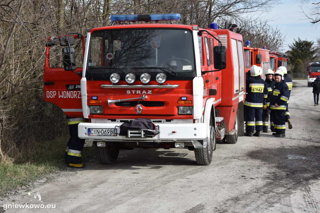 Pożar opon w Zagajewicach