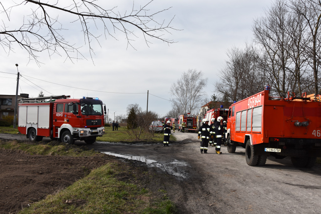 Pożar opon w Zagajewicach