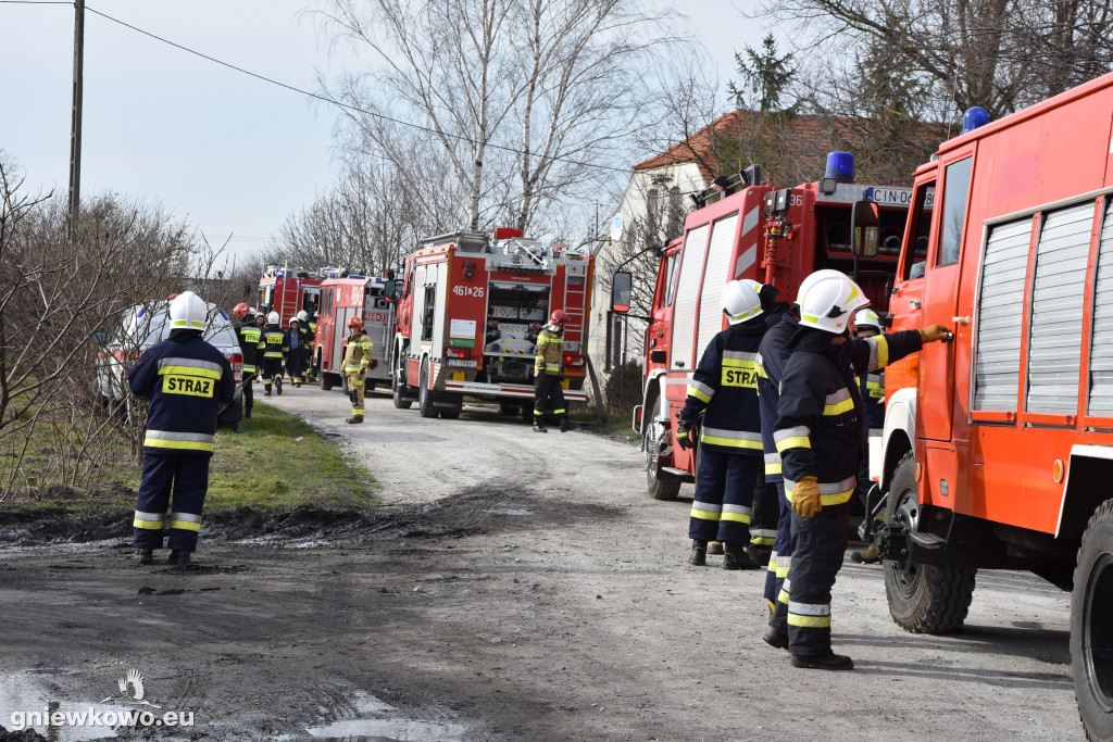 Pożar opon w Zagajewicach