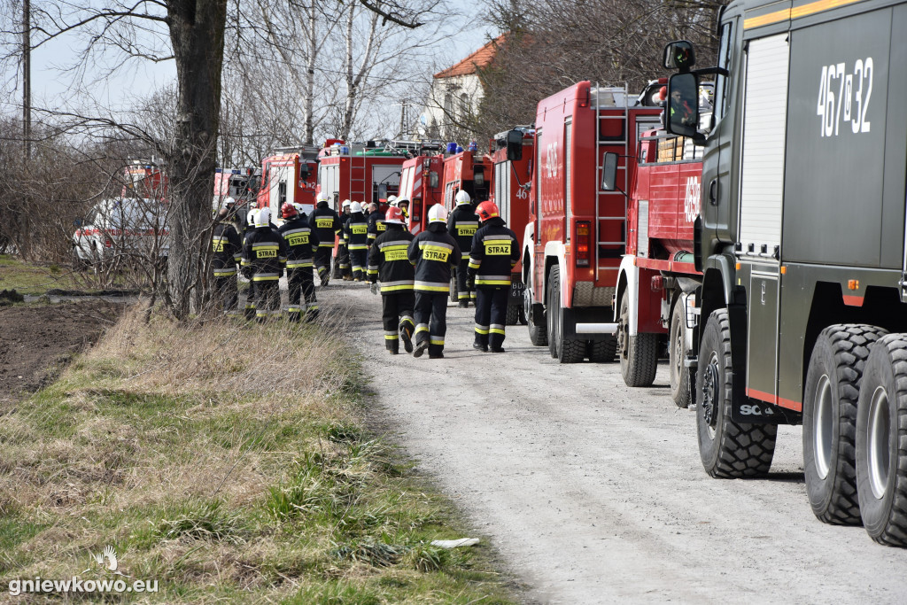 Pożar opon w Zagajewicach