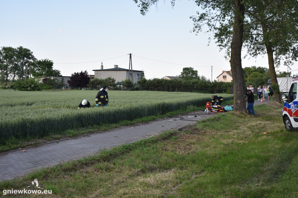 Śmierć motocyklisty na drodze krajowej nr 15